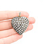 Pendant Heart Locket 6.00ctw Round Diamonds 18ky & Sterling 1.75x1.4" 20.1g 125120013
