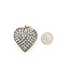Pendant Heart Locket 6.00ctw Round Diamonds 18ky & Sterling 1.75x1.4" 20.1g 125120013