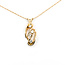 Pendant Scattered .30ctw Round Diamonds 14ky 1x.4" 19" 2.44g 125120105