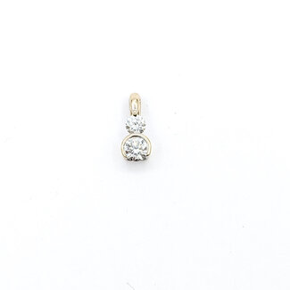 Pendant Drop .70ctw Round Diamonds 18kw 14x6mm 1.33g 226012002