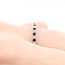 Ring Bridal .20ctw Round Diamonds .25ctw Blue Sapphire 14kw 1.8mm Sz6.5 1.6g 125120064