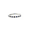 Ring Bridal .20ctw Round Diamonds .25ctw Blue Sapphire 14kw 1.8mm Sz6.5 1.6g 125120064