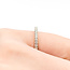 Ring Bridal 3/4 Eternity .30ctw Round Diamonds 14kw Sz4.5 1.1g 125120080