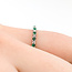 Ring Bridal .25ctw Round Diamonds .30ctw Emerald 14kw 2mm Sz4.75 1.7g 125120097