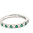 Ring Bridal .25ctw Round Diamonds .30ctw Emerald 14kw 2mm Sz4.75 1.7g 125120097