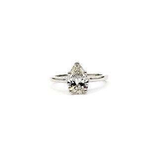 Ring Tacori Diamond 1.51ct Pear Lab Grown Diamond IGI: 747576197 .07ctw Round Diamonds 950pt sz6 124050164