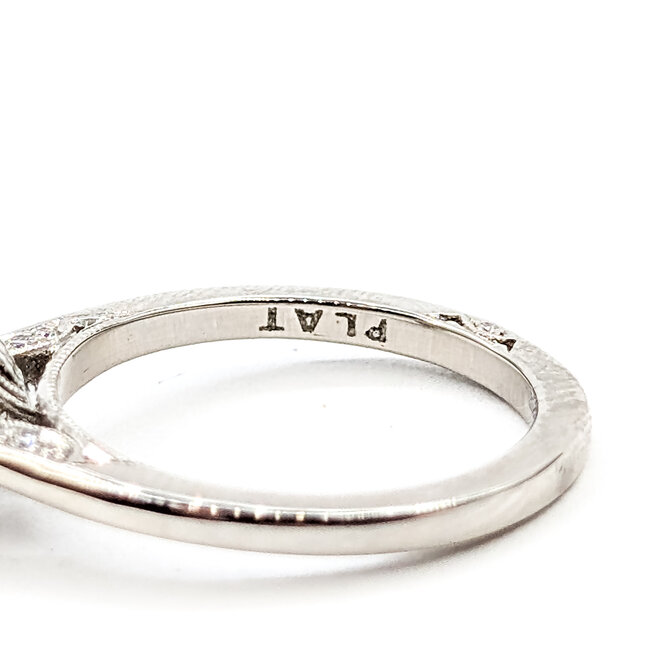 Ring Tacori Diamond 1.51ct Pear Lab Grown Diamond IGI: 747576197 .07ctw Round Diamonds 950pt sz6 124050164