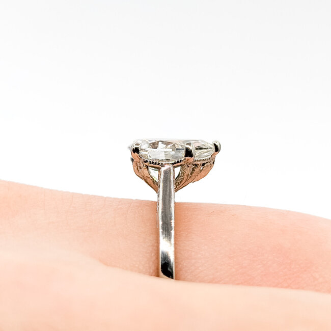 Ring Tacori Diamond 1.51ct Pear Lab Grown Diamond IGI: 747576197 .07ctw Round Diamonds 950pt sz6 124050164