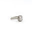 Ring Engagement 1.11ct Cushion Lab Grown Diamond IGI: 620404945 .50ctw Round Diamonds 18kw sz5.25 124050150