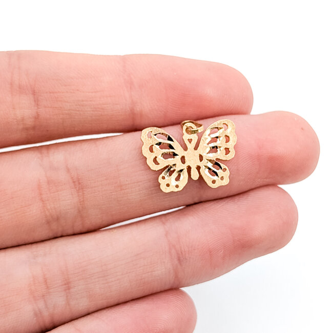 Pendant Butterfly 14ky 13mm 1g 126012003