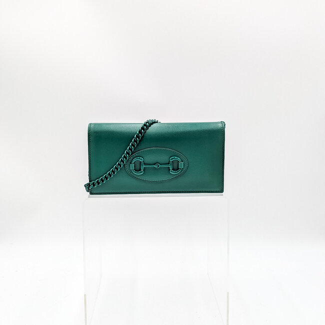 Crossbody Gucci 1955 Horsebit Green Leather 126015074