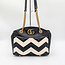 Handbag Gucci GG Marmont Black & White 126015101