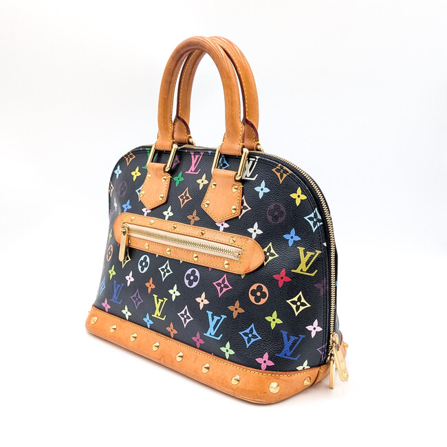 Handbag Louis Vuitton Murakami Alma Black Multicolor PM 126015100
