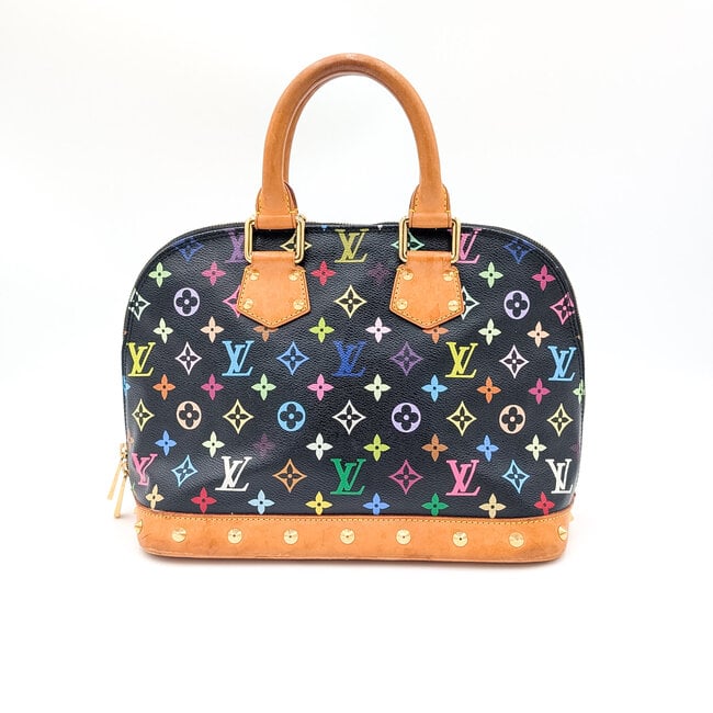 Handbag Louis Vuitton Murakami Alma Black Multicolor PM 126015100