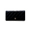 Wallet Chanel Yen Caviar Quilted Lambskin Black Long 125125068