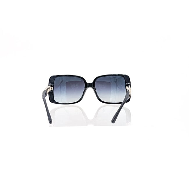 Sunglass Chanel Square Black Frame Beige Chain 125125069
