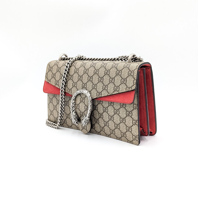 Handbag Gucci Dionysus Red Trim Leather Canvas 126015098