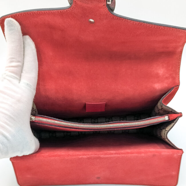 Handbag Gucci Dionysus Red Trim Leather Canvas 126015098