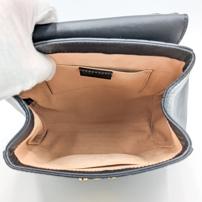 Backpack Gucci GG Guccissima Padlock Black Leather 126015095