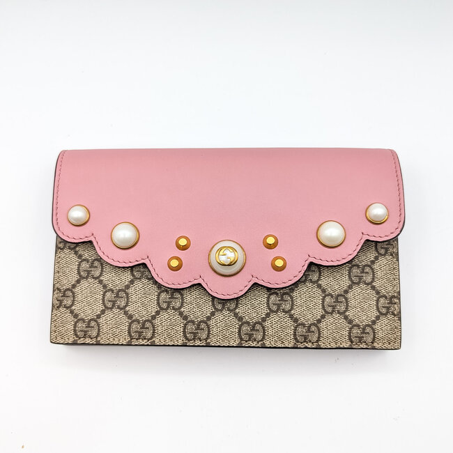 Handbag Gucci Peony Pearly Mini GG Canvas 125050150