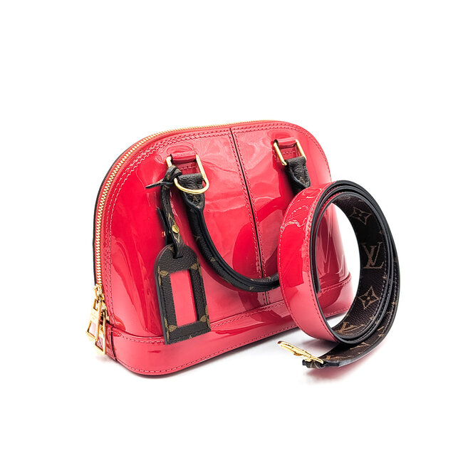 Handbag Louis Vuitton Alma Red Vernis BB 124105027