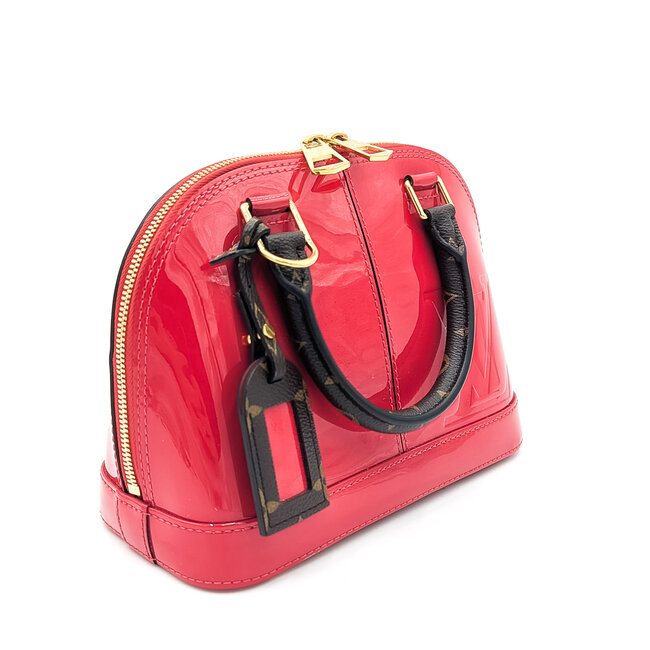 Handbag Louis Vuitton Alma Red Vernis BB 124105027