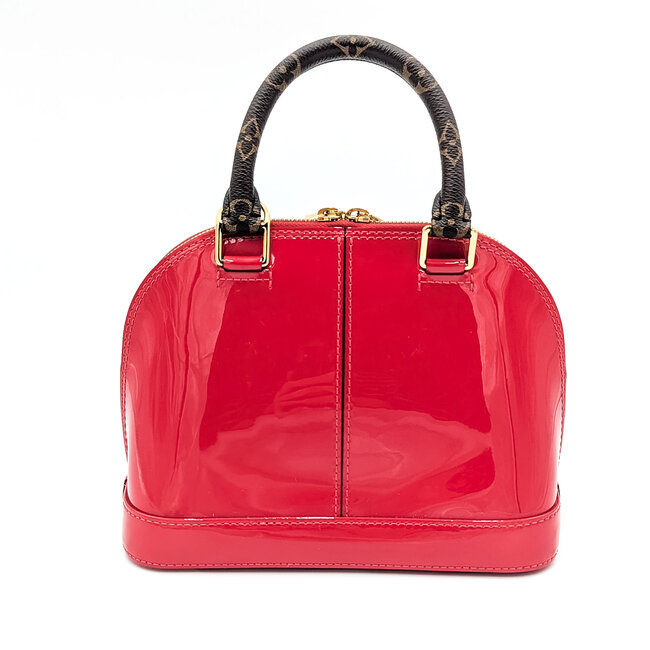 Handbag Louis Vuitton Alma Red Vernis BB 124105027