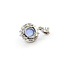 Pendant Halo 0.59ctw Round & Baguette Diamonds 1.97ct Pastel Blue Star Sapphire Pt850 .75x.5" 3.36g 126010034