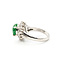 Ring Double Halo 0.66ctw Round & Baguette Diamonds 1.97ct Jade Pt900 Sz6 8.33g 126010024