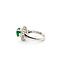 Ring Double Halo 0.66ctw Round & Baguette Diamonds 1.97ct Jade Pt900 Sz6 8.33g 126010024