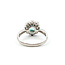 Ring Halo Floral 0.78ctw Round Diamonds 0.65ct Colombian Emerald Pt900 Sz6 5.24g 126010029