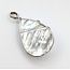 Pendant Pearl Enhancher 0.04ctw Round Diamonds 2x1.25" MOP Pearl K18WG 2.4x1.25" 19.49g 126010031
