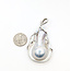 Pendant Pearl Enhancher 0.04ctw Round Diamonds 2x1.25" MOP Pearl K18WG 2.4x1.25" 19.49g 126010031
