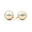 Earrings Screwback 14mm MOP Mabe Pearl K18YG 15mm 4.89g 126010038