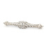 Brooch Art Deco Filigree .50ctw Old European Diamonds Plat 72mmx14mm 7.9g 226012011