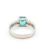 Ring 7-Stone 0.35ctw Round & Emerald Diamonds 1.05ct Colombian Emerald Pt900 Sz6.5 5.02g 126010025