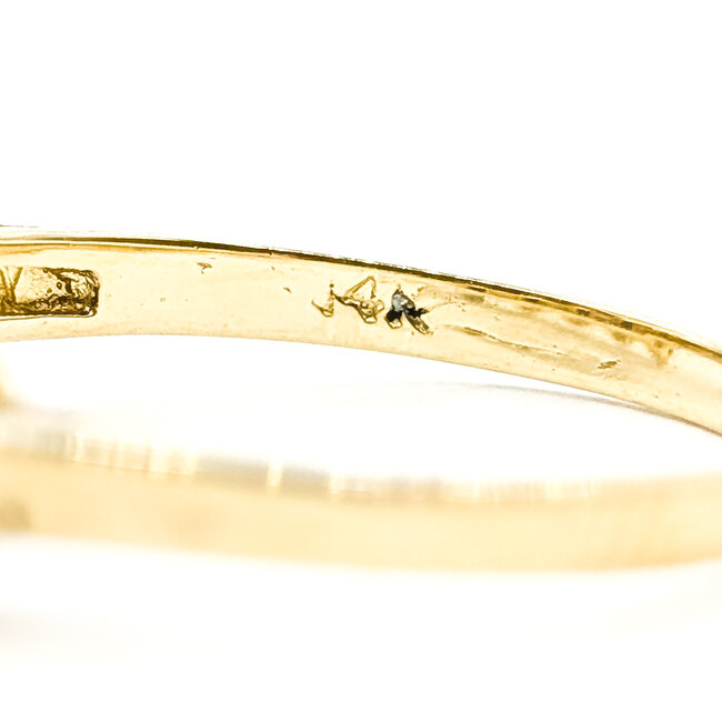 Ring 5-Stone .04ctw Round Diamonds 1.50ct Sapphire 14ky Sz7.25 1.9g 225120030