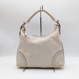 Handbag Gucci Guccissima Hobo Cream Leather 126015117