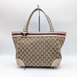 Handbag Gucci GG Canvas Mayfair Web 126015113