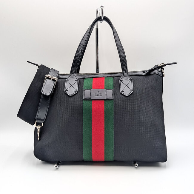 Handbag Gucci Sherry Line Black w/Strap 126015118