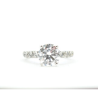 Ring Engagement 2.05ct RB Lab Grown Diamond GSI: 717069303141ctw Near Colorless Diamonds 14kw 3mm Sz6.5 3.6g 125120067
