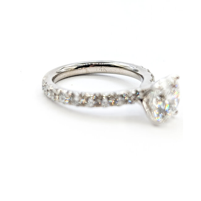 Ring Engagement 2.05ct RB Lab Grown Diamond GSI: 717069303141ctw Near Colorless Diamonds 14kw 3mm Sz6.5 3.6g 125120067