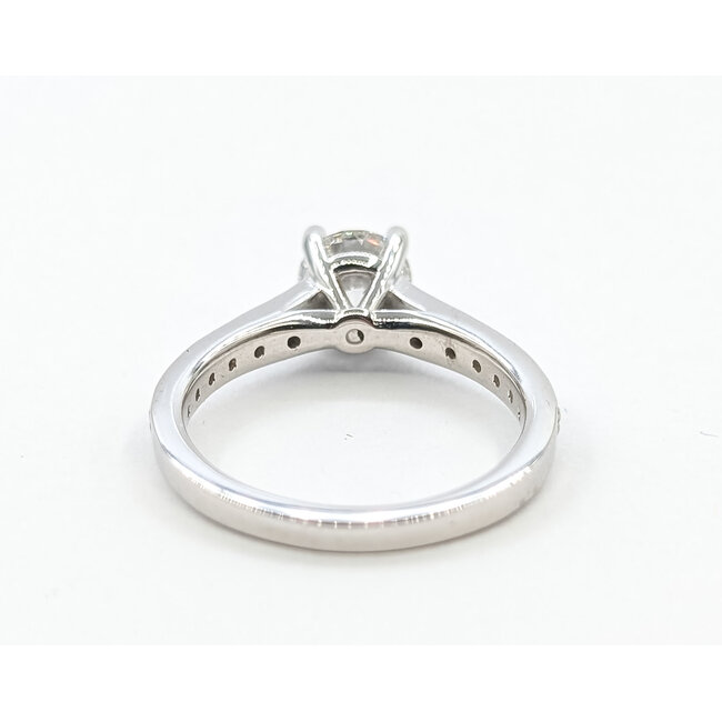 Ring Wedding Set 1.09ct RB Lab Grown Diamond GSI: 71706930419 0.5ctw Near Colorless Diamonds 14kw Sz6.5 6.15g 125120056