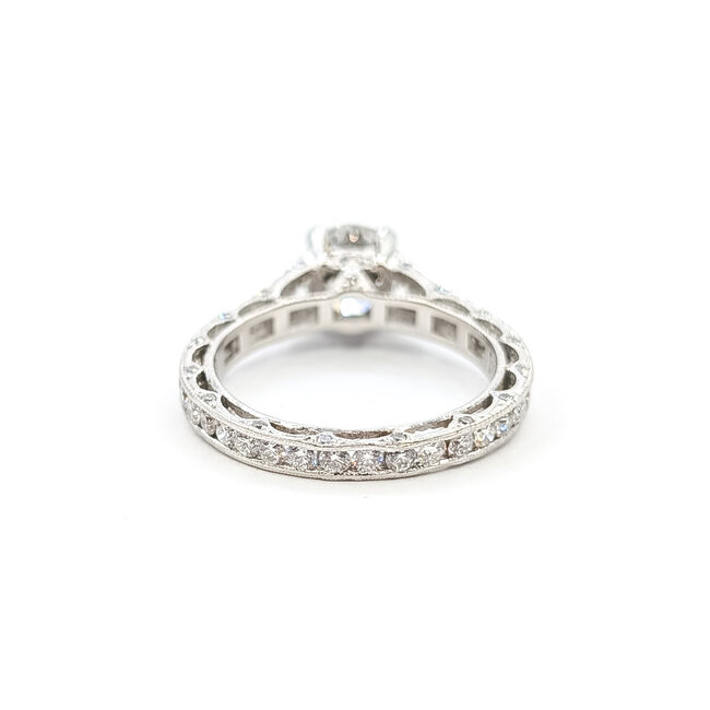 Ring Engagement Tacori Wedding Set 1.46ct RB Lab Grown Diamond IGI: 698526278 1.65ctw Diamonds Plat 2.6mm Sz6.5 7.1g 125100046