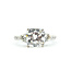 Ring 3-Stone Engagement 3ct Cushion Lab Grown Diamond IGI: 752514910  .75ctw Diamonds 18kw 2.9mm Sz6.25 4.66g 125090013