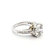 Ring Hidden Halo 3.09ct Lab Grown Diamond IGI: 743571390 0.75ctw Near Colorless Diamonds 18kw 2.6mm Sz6.5 6g 125120088