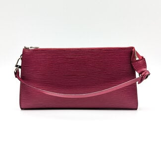 Clutch Louis Vuitton Pouchette Accessories Pink Epi Leather 126015127