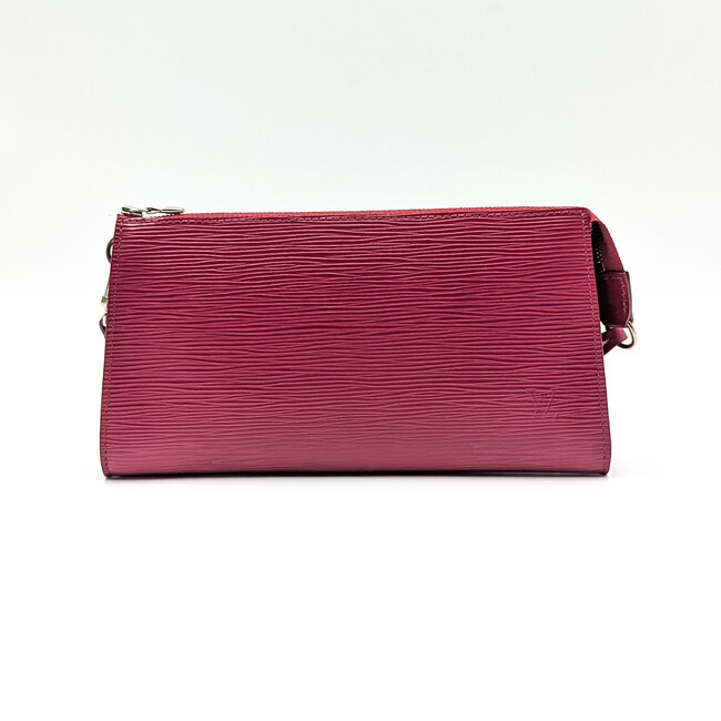 Clutch Louis Vuitton Pouchette Accessories Pink Epi Leather 126015127