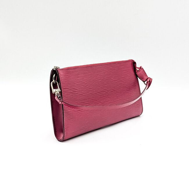 Clutch Louis Vuitton Pouchette Accessories Pink Epi Leather 126015127