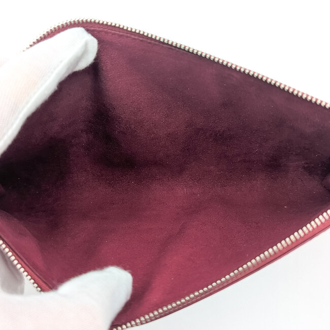 Clutch Louis Vuitton Pouchette Accessories Pink Epi Leather 126015127